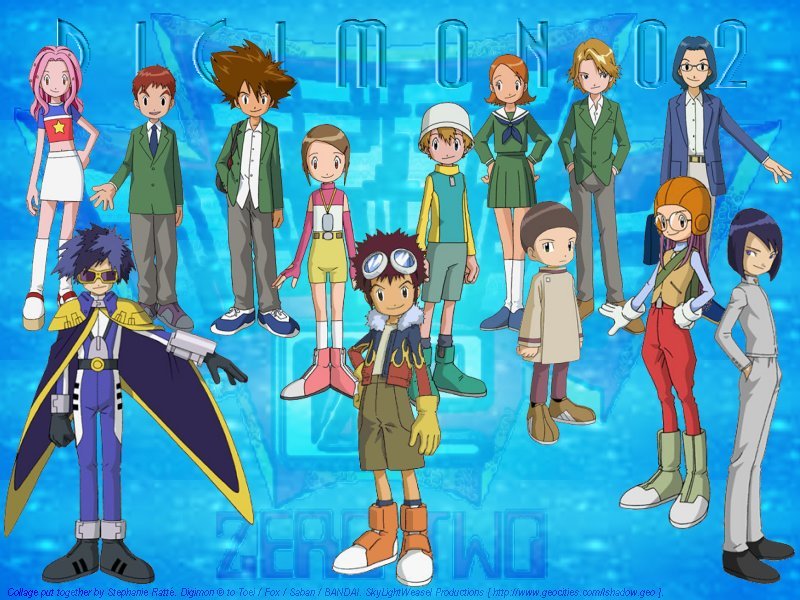 personnages des dompteurs de Digimon